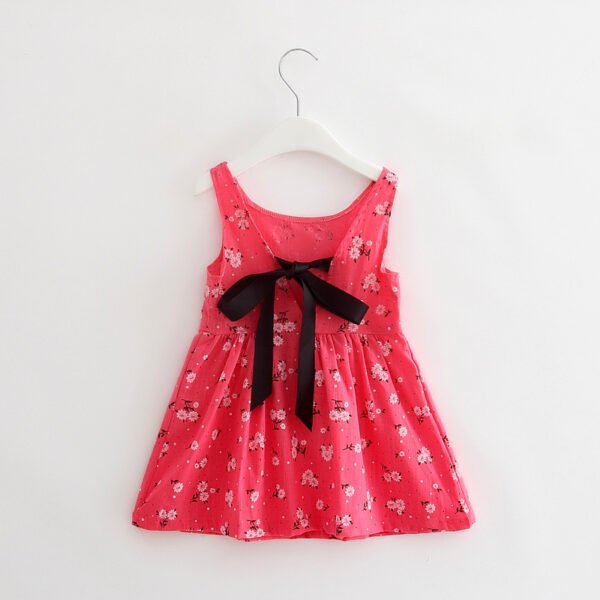 Shell.love| Summer Girls Sleeveless Dress, Rose Red, Kids