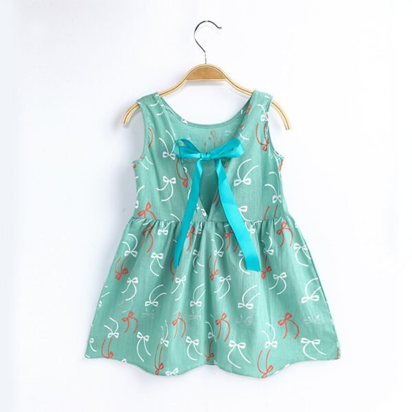Shell.love| Summer Girls Sleeveless Dress, Green, Kids