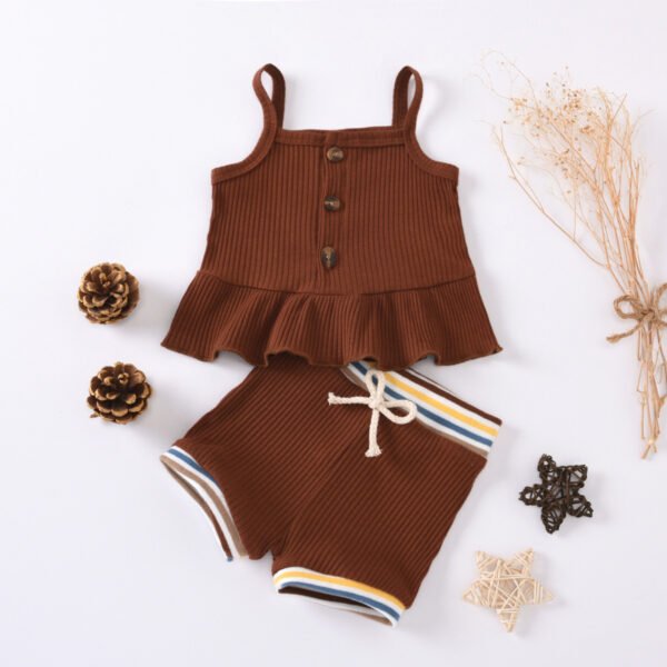Shell.love| 0-24M Baby Clothing Set, Brown, Baby
