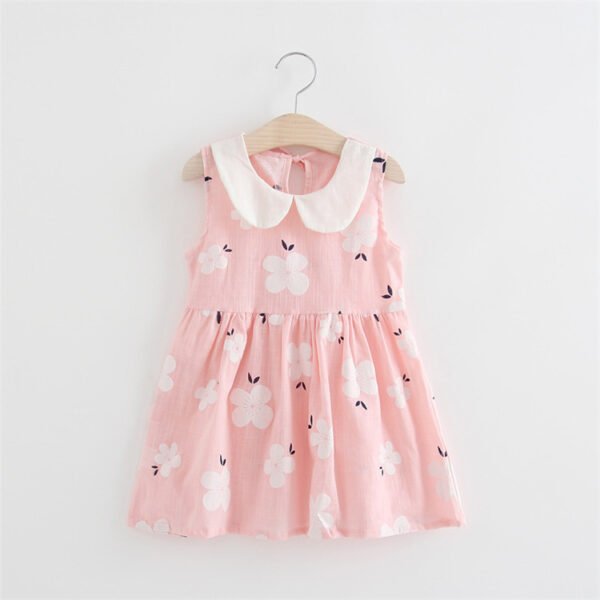 Shell.love| Summer Girls Sleeveless Dress, Pink, Kids