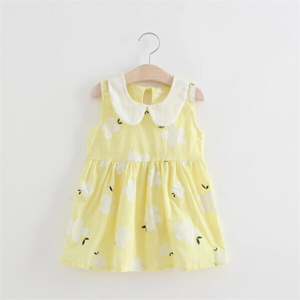 Shell.love| Summer Girls Sleeveless Dress, Yellow, Kids