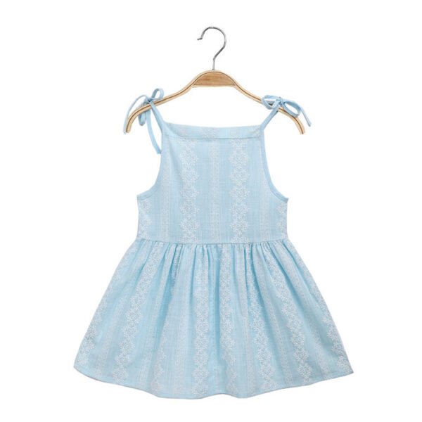Shell.love| Summer Girls Sleeveless Dress, Blue, Kids