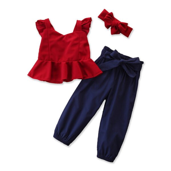 Shell.love| Girls Casual Clothing Set, Red, Kids