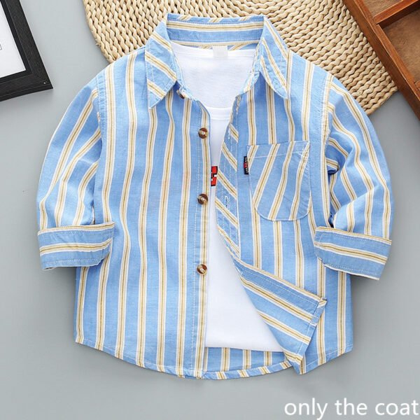 Shell.love| 2-7Years Boys Shirt Coat, Blue, Kids
