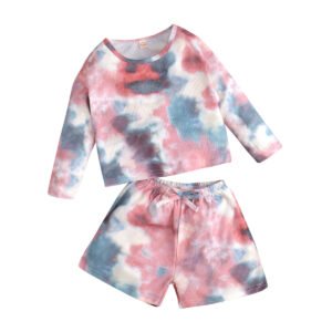 Shell.love| Tie Dye Girls Clothes Set, Kids