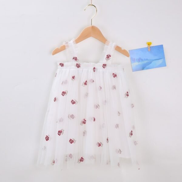 Shell.love| Girls 1-6Y Sleeveless Floral Lace Dress, White, Kids