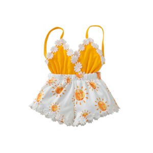 Shell.love| Baby Suspender Sun Shorts Girls Jumpsuit-Baby