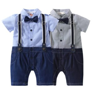 Shell.love| Bow Tie Baby Boys Romper-Baby