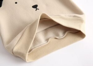 Shell.love| Solid Long Sleeve Animal Baby Clothes, Beige, Baby