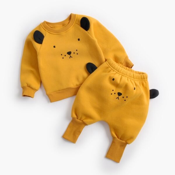 Shell.love| Solid Long Sleeve Animal Baby Clothes, Yellow, Baby