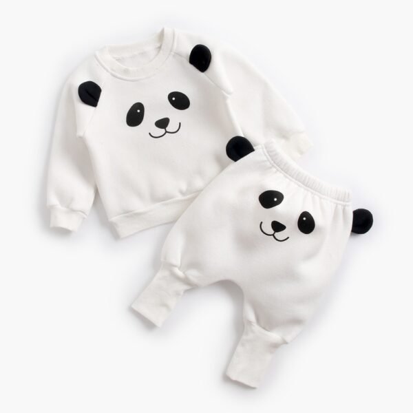 Shell.love| Solid Long Sleeve Animal Baby Clothes, White, Baby