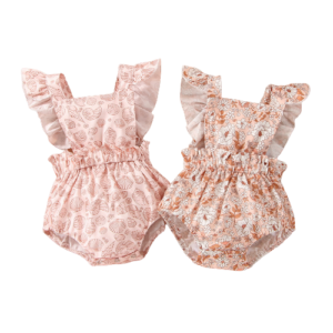 Shell.love| Toddler Shell Printing Girls Jumpsuits, Pink, Baby