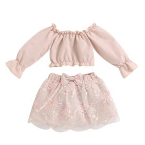 shell.love flower embroidery long sleeve girls clothes kids (1)