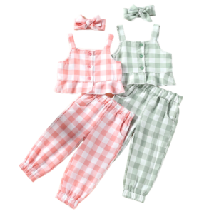 shell.love plaid headband sleeveless children clothing kids (1)