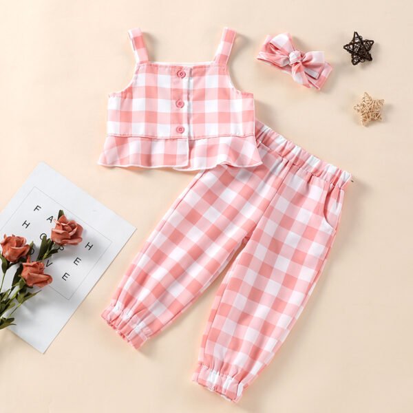 shell.love plaid headband sleeveless children clothing kids (2)