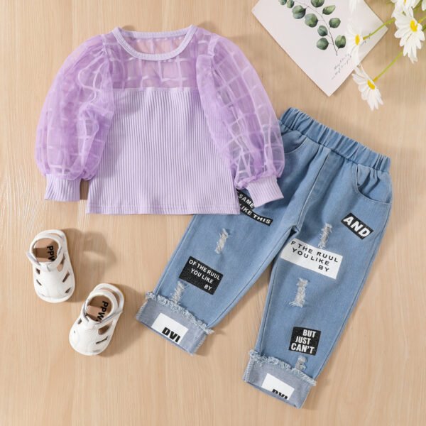 shell.love puff tulle long sleeve letter girls clothing kids (1)