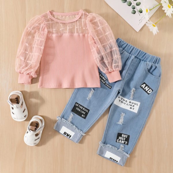 shell.love puff tulle long sleeve letter girls clothing kids (3)