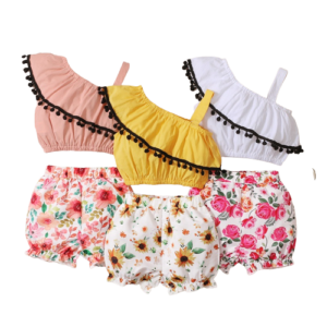 shell.love sleeveless tassel lace floral baby girls costume baby (1)