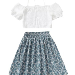 shell.love suspender white top floral skirt teenager clothing teenager (1)
