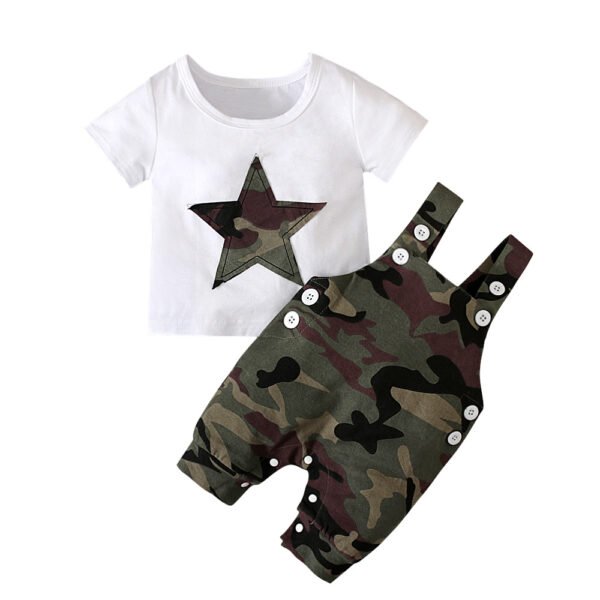 shell.love camouflage star suspender boys clothing set kids (3)