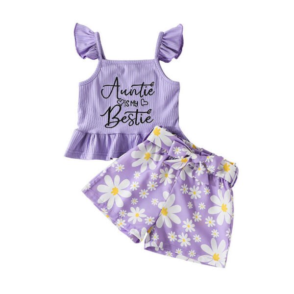 shell.love letter sleeveless floral belt shorts girls clothes kids (1)