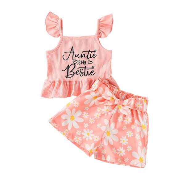 shell.love letter sleeveless floral belt shorts girls clothes kids (2)