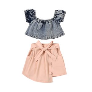 shell.love off shoulder denim irregular shorts kids clothes kids (1)