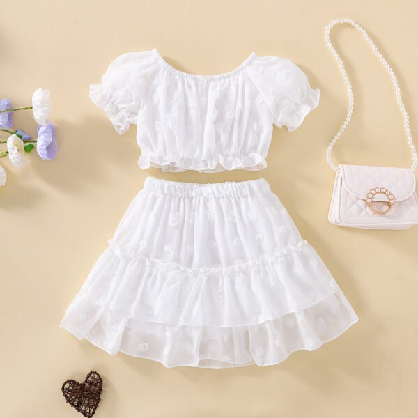 shell.love puff sleeve white lace skirt girls clothing kids (1)