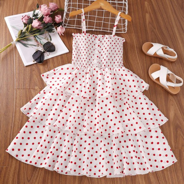 shell.love suspender polka dot ruffles girls frock kids (2)