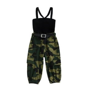 shell.love children black vest camouflage pants outfits kids (1)