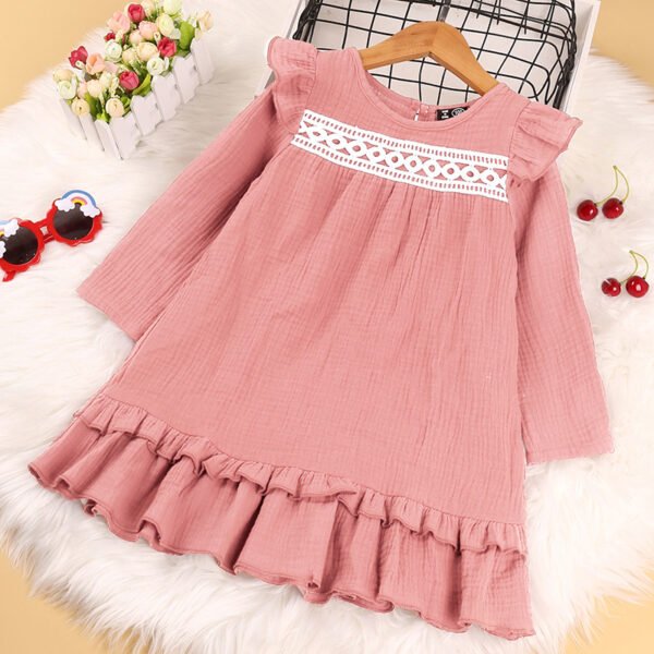 shell.love lace embroidered solid children dress kids (2)