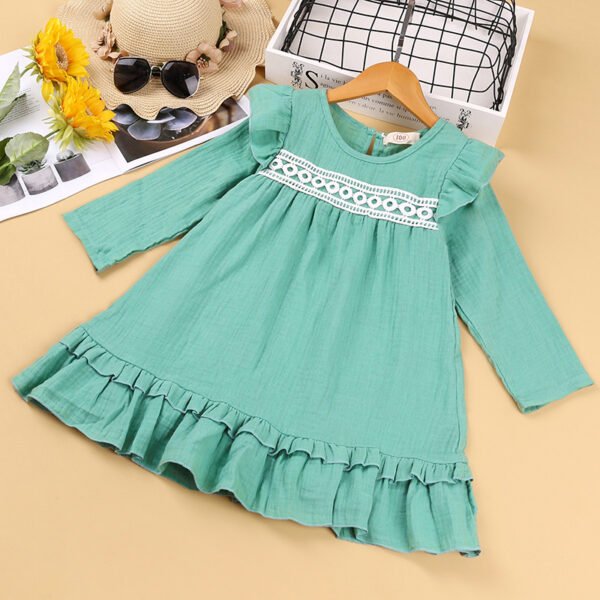 shell.love lace embroidered solid children dress kids (5)