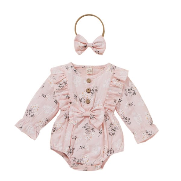shell.love baby long sleeve solid floral romper baby (2)