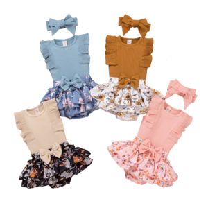 shell.love flying sleeves floral baby clothing baby (1)