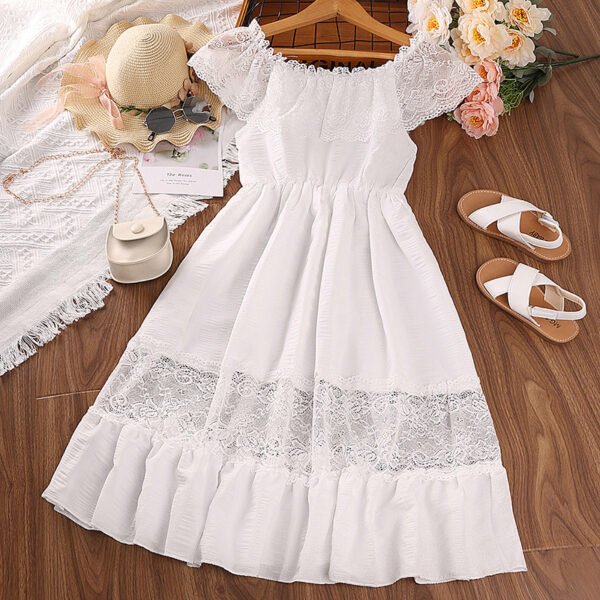 shell.love girls summer ruffles lace dress kids (2)