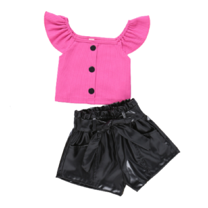 shell.love knitting blouse leather shorts girls clothing kids