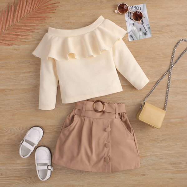 shell.love long sleeve pullover belt culottes children clothing kids (2)