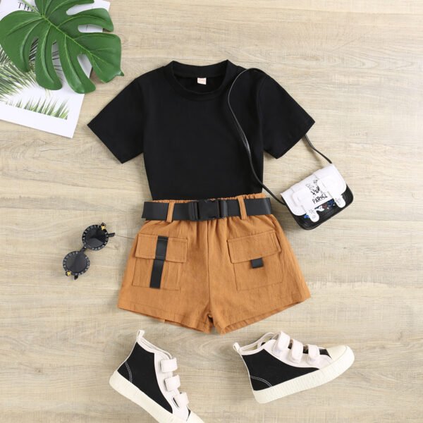 shell.love solid blouse overalls shorts girls clothing kids (2)