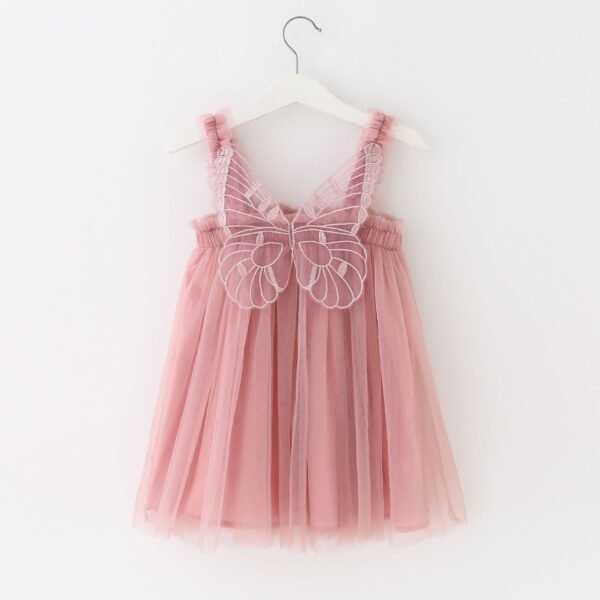 shell.love lace mesh solid butterfly wings dress kids (5)