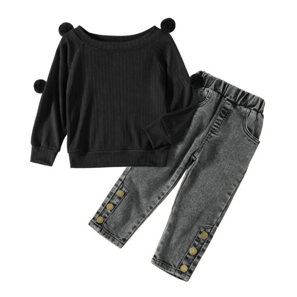 shell.love long sleeve solid ball top jeans kids wear kids (1)