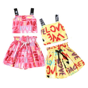 shell.love summer letter printing solid girls clothes kids (1)