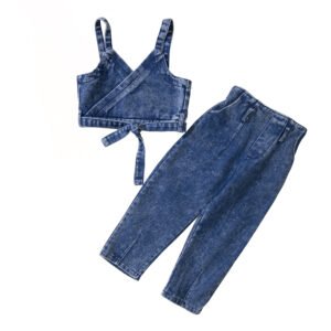 shell.love summer sleeveless denim girls clothes kids (1)