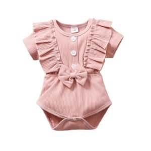 shell.love summer solid baby romper baby (1)