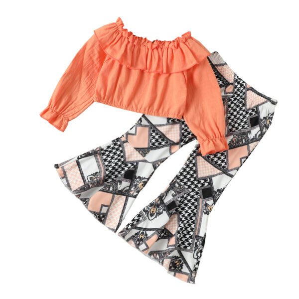 shell.love solid printed flared pants girls outfits kids (1)