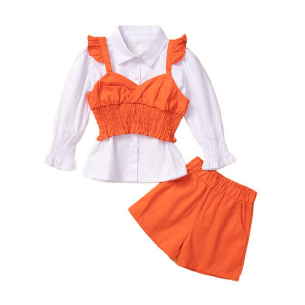 shell.love vest shirt solid shorts girls clothing kids (1)