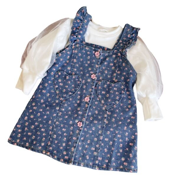 shell.love floral mesh girls dress set kids (1)