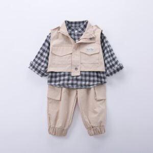 shell.love plaid solid overalls boys clothes kids (1)