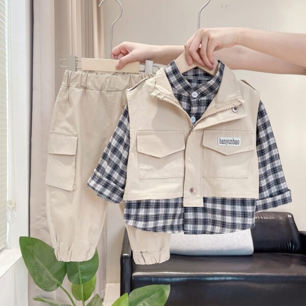 shell.love plaid solid overalls boys clothes kids (3)