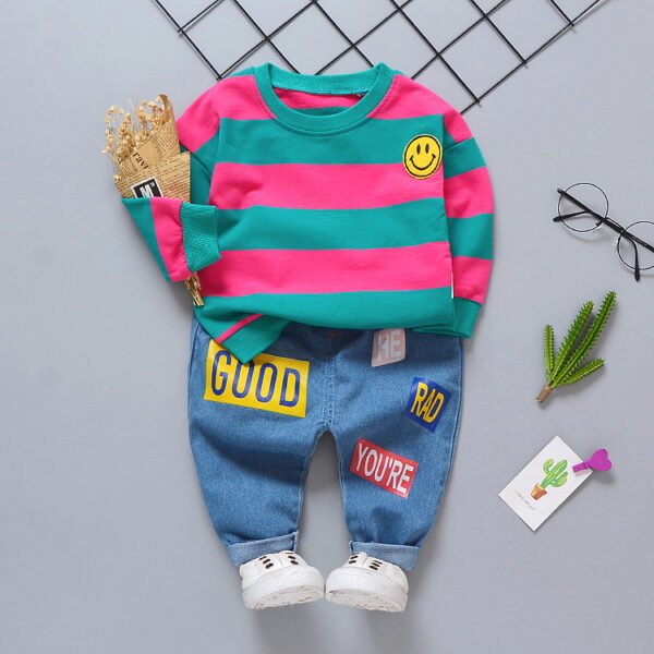 shell.love striped cartoon letter boys clothes kids (1)