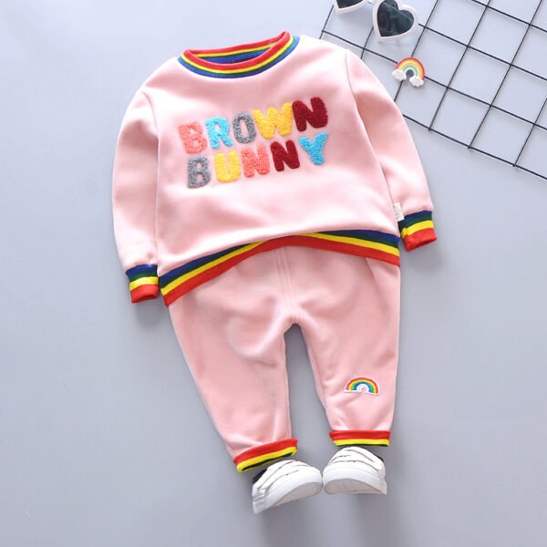 shell.love winter letter rainbow kids clothes kids (1)